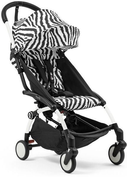 Прогулянкова коляска Stokke YOYO 3 Zebra шасі White 5259 фото