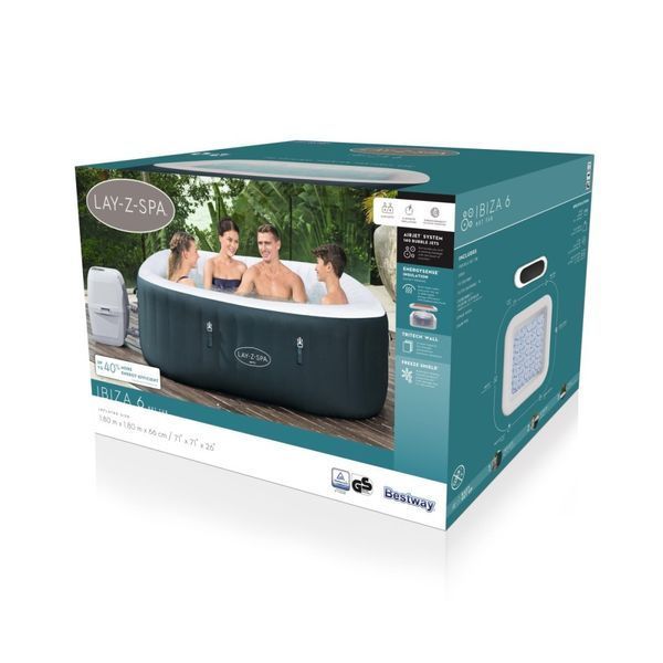 Джакузі Bestway Lay-Z-Spa IBIZA AirJet 6 6002U 2318 фото