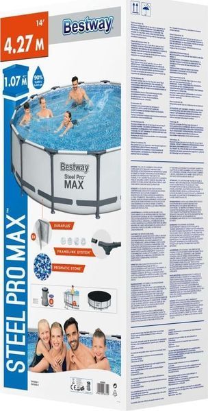 Каркасний басейн Bestway 427x107 56950 2292 фото