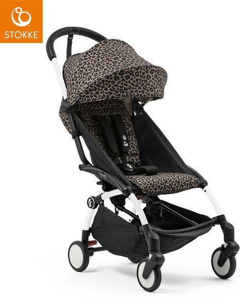 Прогулянкова коляска Stokke YOYO 3 Leopard шасі White 5260 фото