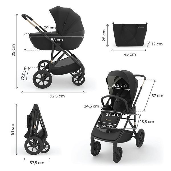 Коляска 2в1 Kinderkraft PRIME 3 9020 фото