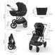 Коляска 2в1 Kinderkraft PRIME 3 9020 фото 2