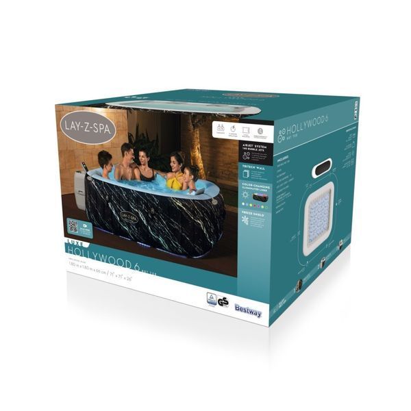 Джакузі Bestway Lay-Z-Spa Hollywood LUXE Air Jet 6001F 2320 фото