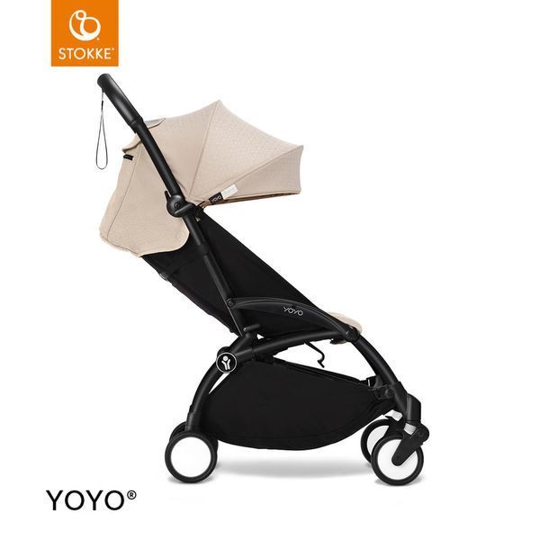 Прогулянкова коляска Stokke YOYO 3 Bonpoint Beige шасі Black 5262 фото