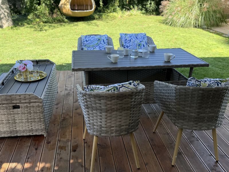 Cадовий стіл з техноратангу Garden 4630 фото