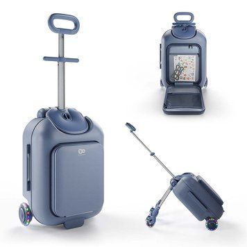 Дитяча валіза 2в1 з сидінням  Kinderkraft CABBY 7014 фото