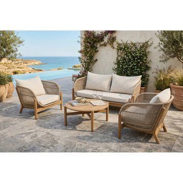 Комплект садових меблів Bjorkka Bergen Caffe Acacia Wood  8015 фото