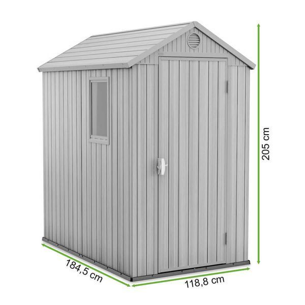 Садовий будинок&nbsp;для інструментів&nbsp;Keter Darwin 126 х 185см 6110 фото