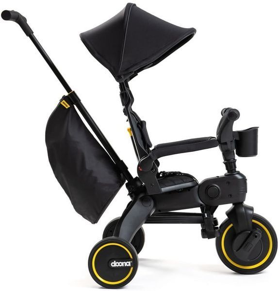 Триколісний велосипед Doona Liki Trike S5 Midnight+Підстаканник 1389 фото