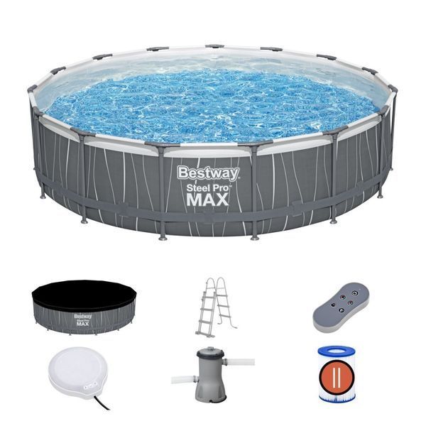 Каркасний басейн Bestway SteelPRO 457x107 cm 561GD 2342 фото