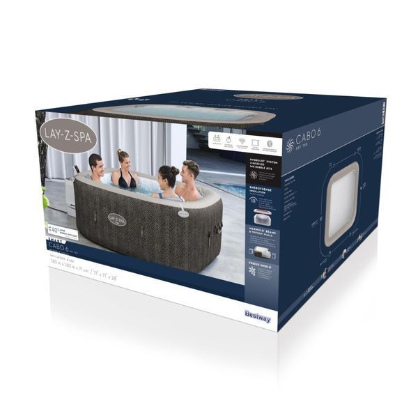 Джакузі Bestway Lay-Z-Spa Cabo SMART HydroJet 6001R 2324 фото