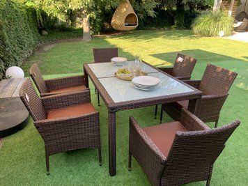 Комплект садових меблів ENDO &ndash; стіл та 6 стільців Garden 4606 фото