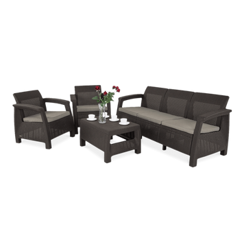 Комплект садових меблів Keter Corfu SET 3 6173 фото