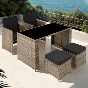 Комплект садових меблів з ротангу EcoGarden Palermo 4432 фото