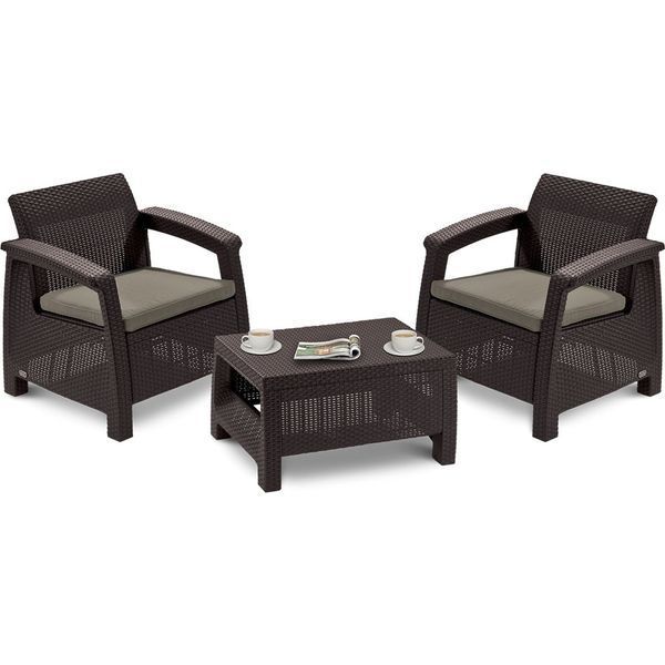 Комплект садових меблів Keter Corfu SET 3 6173 фото