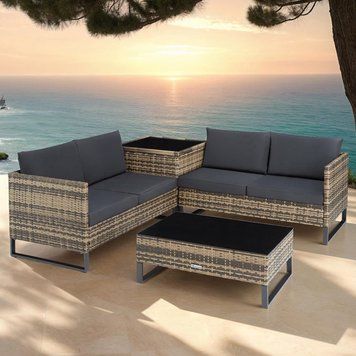 Набір меблів для відпочинку з ротанга EcoGarden Ostuni 4348 фото