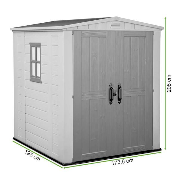 Садовий будинок&nbsp;для інструментів​​​​​​​ Keter FACTOR 173x195 см 6122 фото