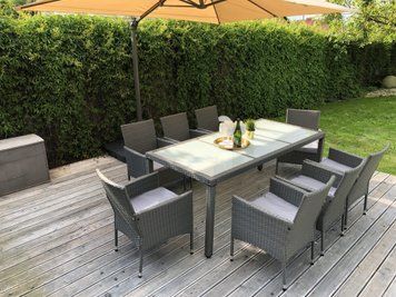 Комплект садових меблів ENDO &ndash; стіл та 8 стільців Garden 4609 фото