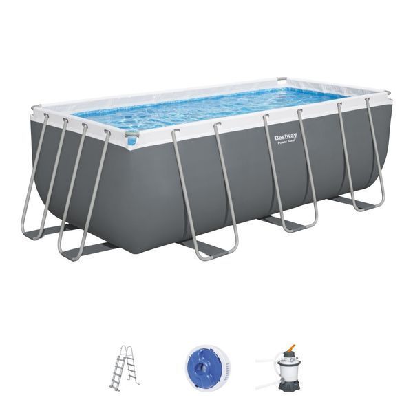 Каркасний басейн Bestway Power Steel 412x201x122 56457 2348 фото