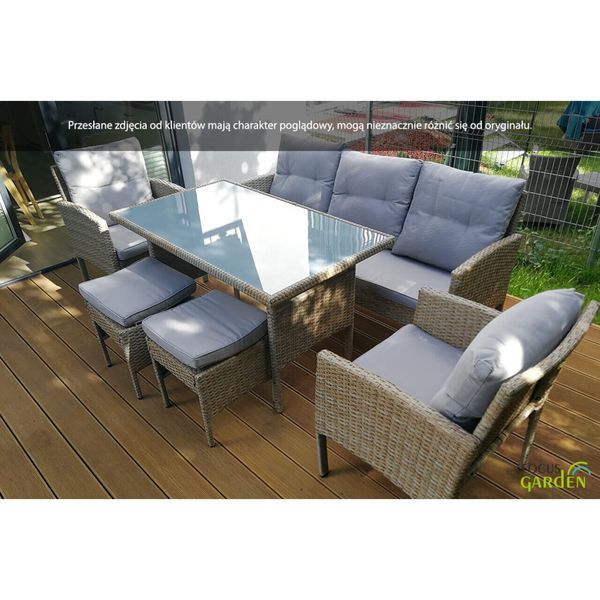 Комплект садових меблів Focus Garden CORTINA 4933 фото