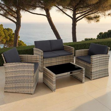 Комплект меблів для відпочинку з ротанга EcoGarden Lucca 4356 фото