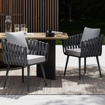 Комплект садових стільців Lugano з 2 штук EcoGarden 4545 фото