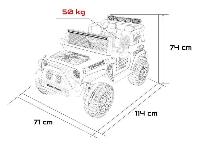 Дитячий електромобіль Ramiz Jeep BEAST 4x4 5170 фото