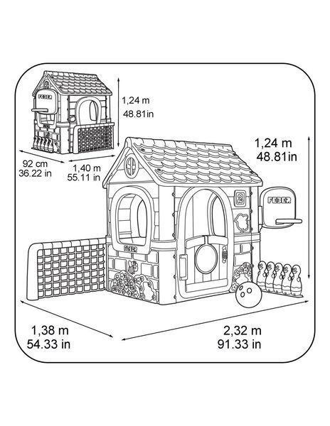 Будиночок для ігор Feber 6в1 13048 5056 фото
