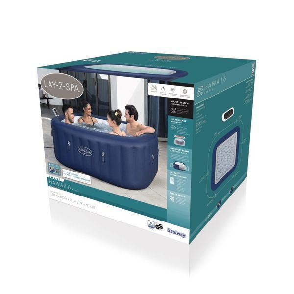 Джакузі Bestway Lay-Z-Spa HAWAII SMART Air Jet 6001H 2329 фото
