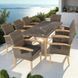 Ротанговий стіл Foggia з 8 стільцями Rosarno EcoGarden 4408 фото 1