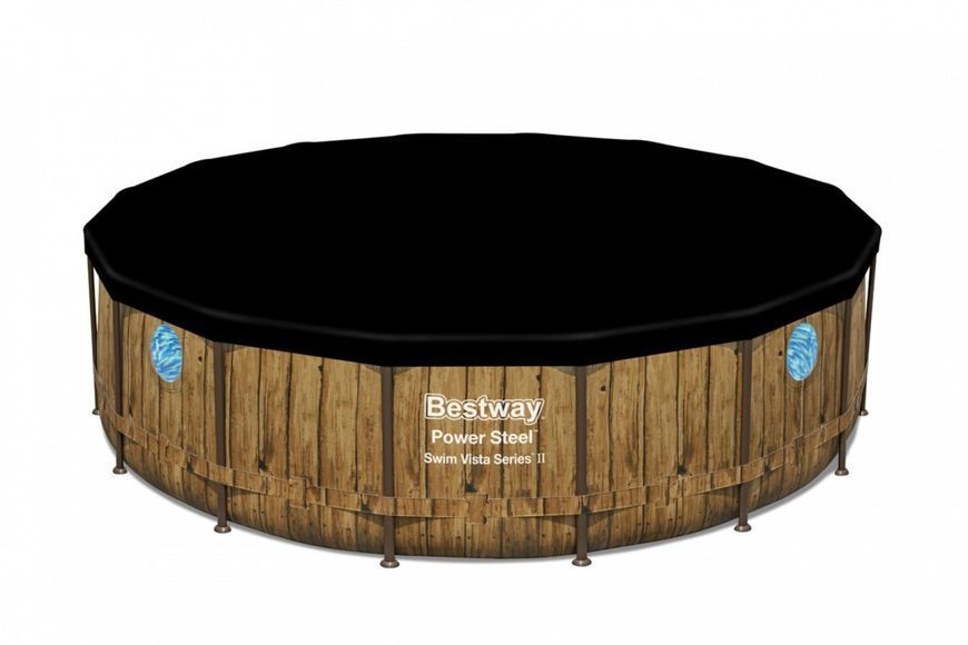 Каркасний басейн Bestway Power Steel Swim Vista Series 488x122 56725 2353 фото