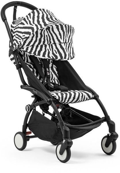 Прогулянкова коляска Stokke YOYO 3 Zebra шасі Black 5257 фото