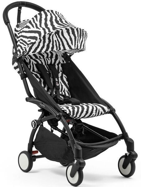 Прогулянкова коляска Stokke YOYO 3 Zebra шасі Black 5257 фото