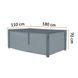 Чохол на садові меблі Focus Garden 180x110x70 см 6096 фото 2