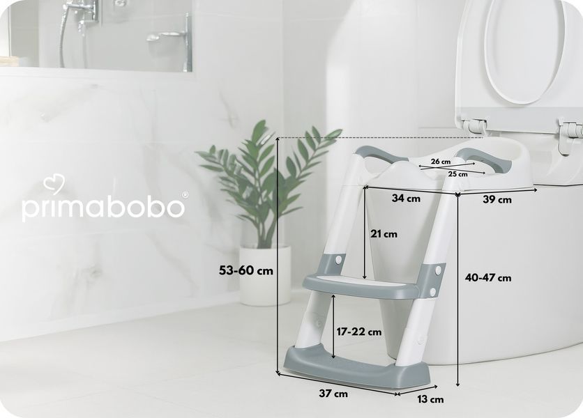Дитяче сидіння на унітаз зі сходинками Primabobo AURORA 2952 фото