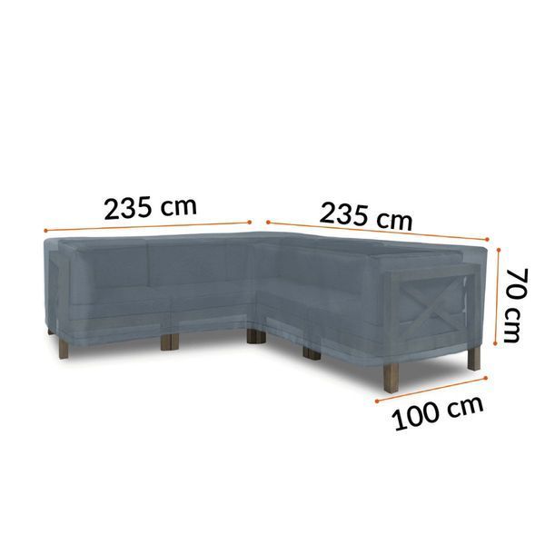 Чохол на&nbsp;кутові&nbsp;садові меблі Focus Garden 235x235x100x70​​​​​​​ см 6100 фото