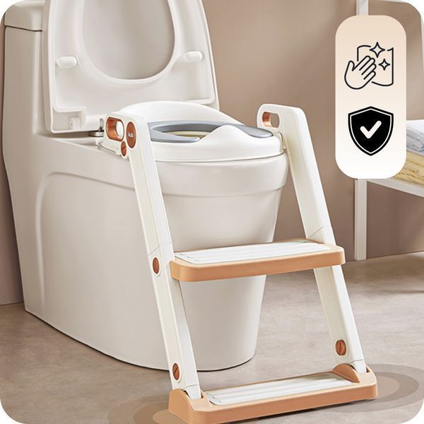 Дитяче сидіння на унітаз зі сходинками Primabobo ROSA 2955 фото