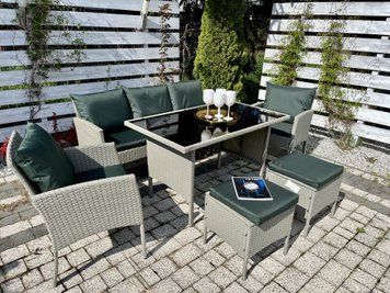 Комплект садових меблів з ротангу, 2 наволочки Modena Garden 4623 фото